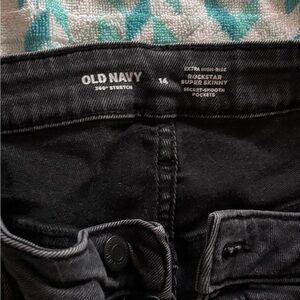 Old Navy Black High-Rise Jeans